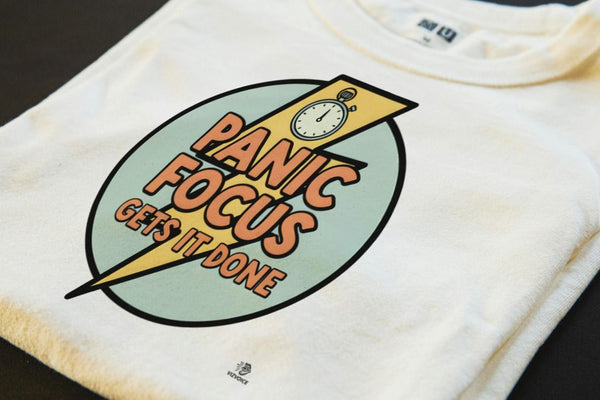 PANIC FOCUS GETS IT DONE | Hilarious Office Life T-Shirt
