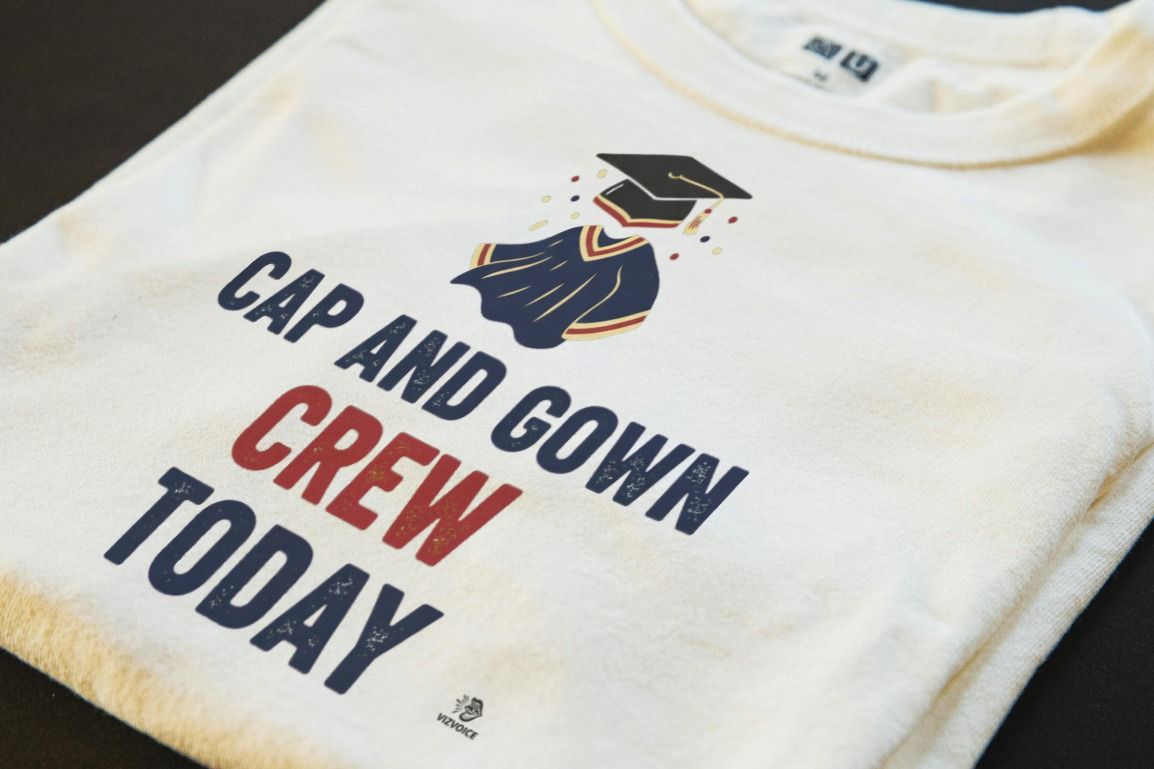 CAP AND GOWN CREW TODAY | Funny Graduation T-Shirt