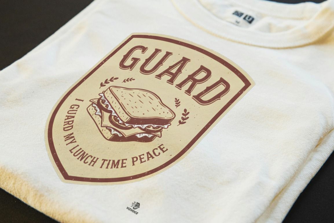 I GUARD MY LUNCH TIME PEACE | Funny Office Life T-Shirt