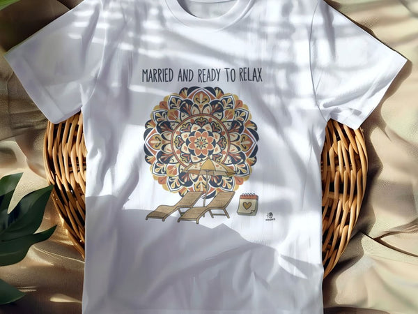 MARRIED AND READY TO RELAX | Funny Honeymoon T-Shirt