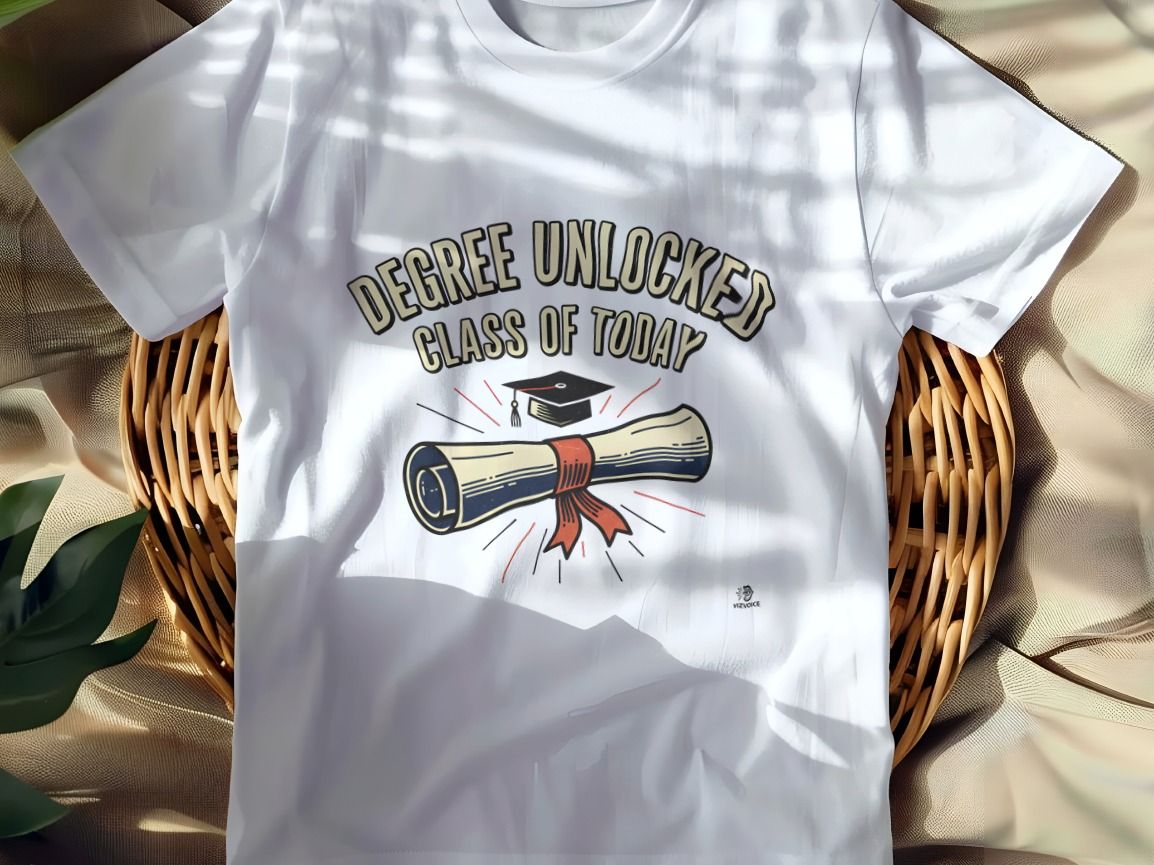 DEGREE UNLOCKED CLASS OF TODAY | Funny Graduation T-Shirt