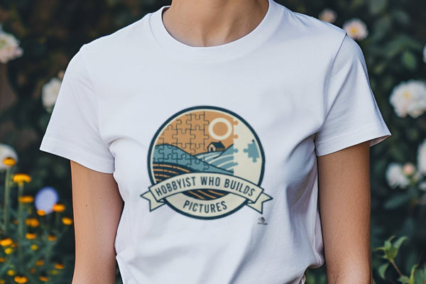HOBBYIST WHO BUILDS PICTURES | Funny Puzzle Enthusiast T-Shirt
