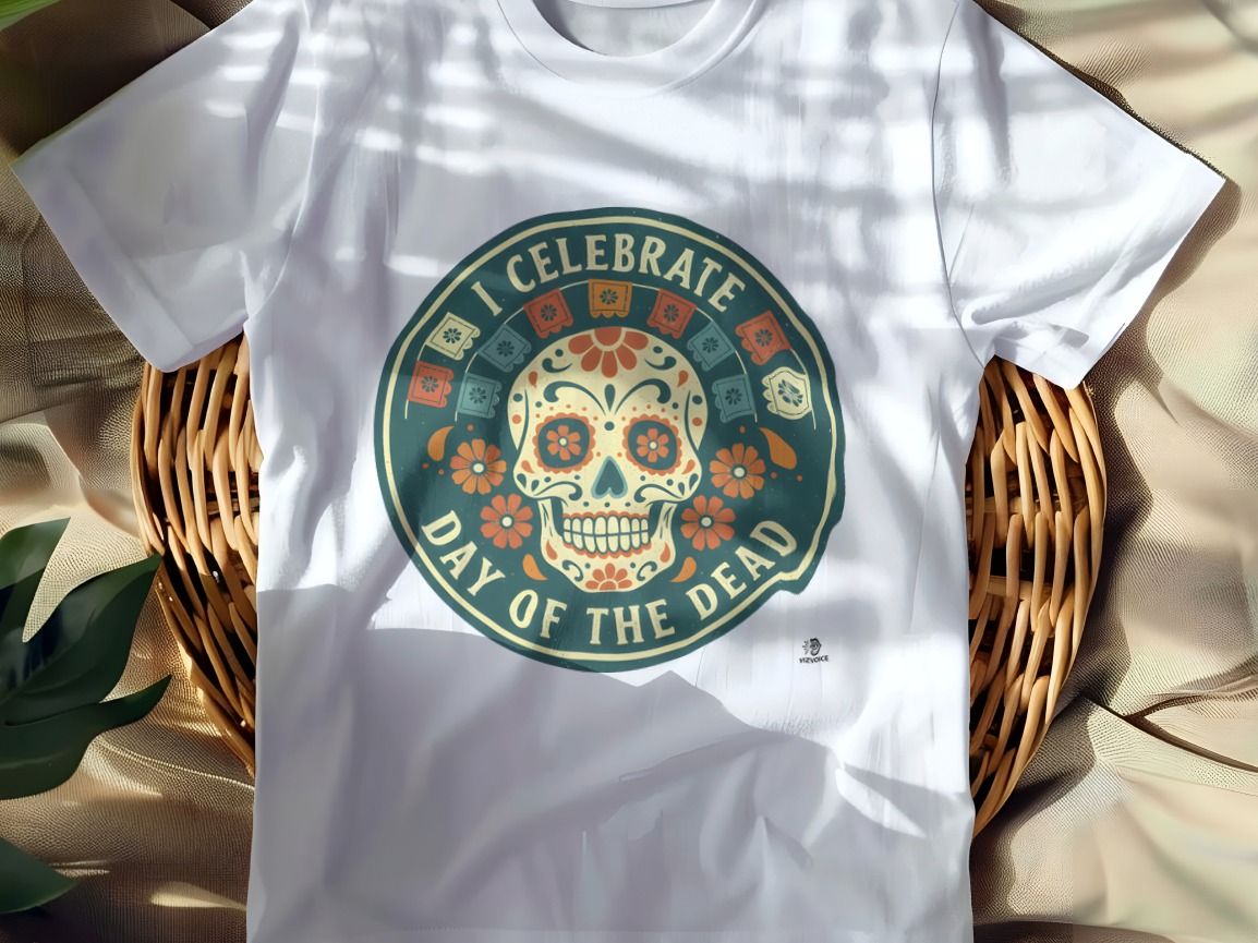 I CELEBRATE DAY OF THE DEAD | Festive Day of the Dead T-shirt