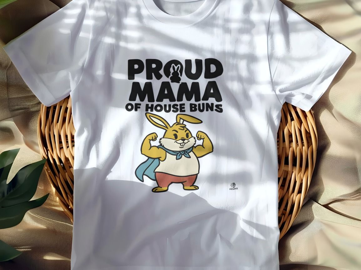 PROUD MAMA OF HOUSE BUNS | Funny Rabbit Mom T-shirt