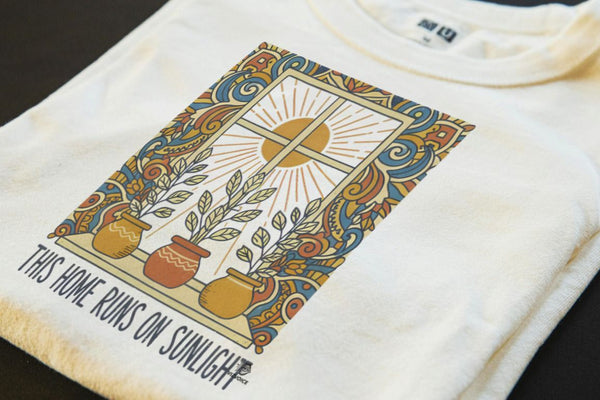 THIS HOME RUNS ON SUNLIGHT | Quirky Plant Lover T-Shirt