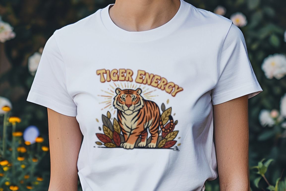 TIGER ENERGY | Wild Animal T-Shirt for Fun Lovers