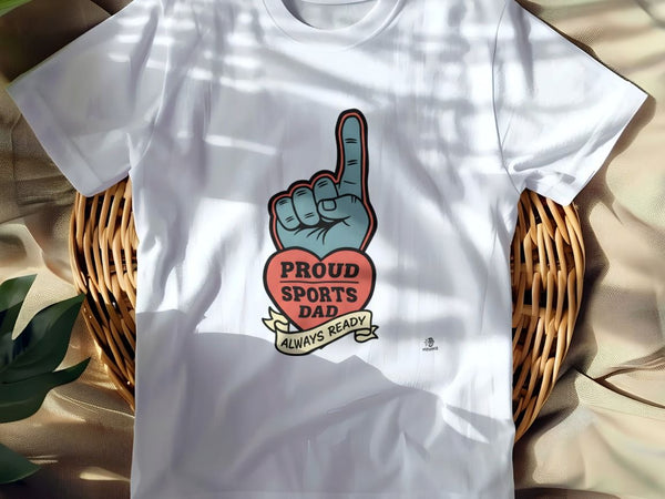 PROUD SPORTS DAD ALWAYS READY | Funny Sports Dad T-Shirt