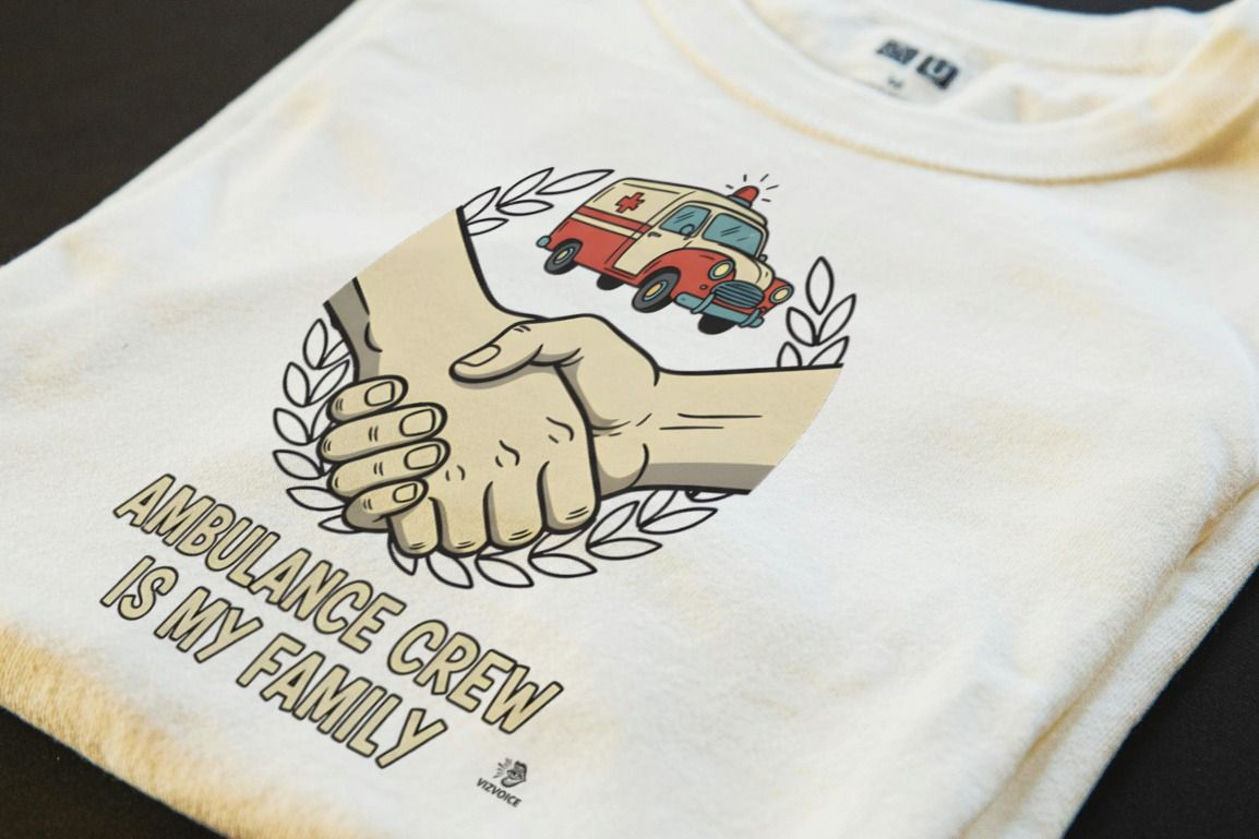 AMBULANCE CREW IS MY FAMILY | Funny Paramedic T-Shirt