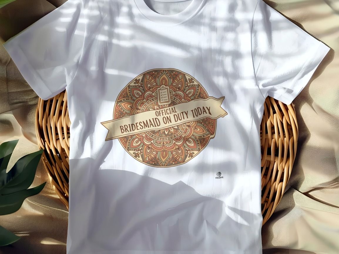 OFFICIAL BRIDESMAID ON DUTY TODAY | Fun Bridesmaid T-Shirt