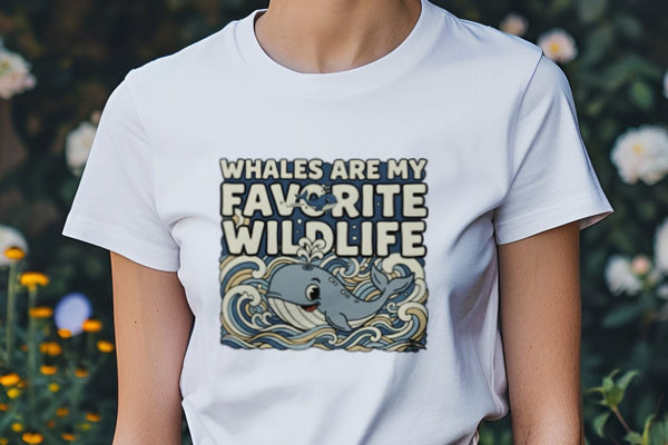 WHALES ARE MY FAVORITE WILDLIFE | T-Shirt for Whale Lovers