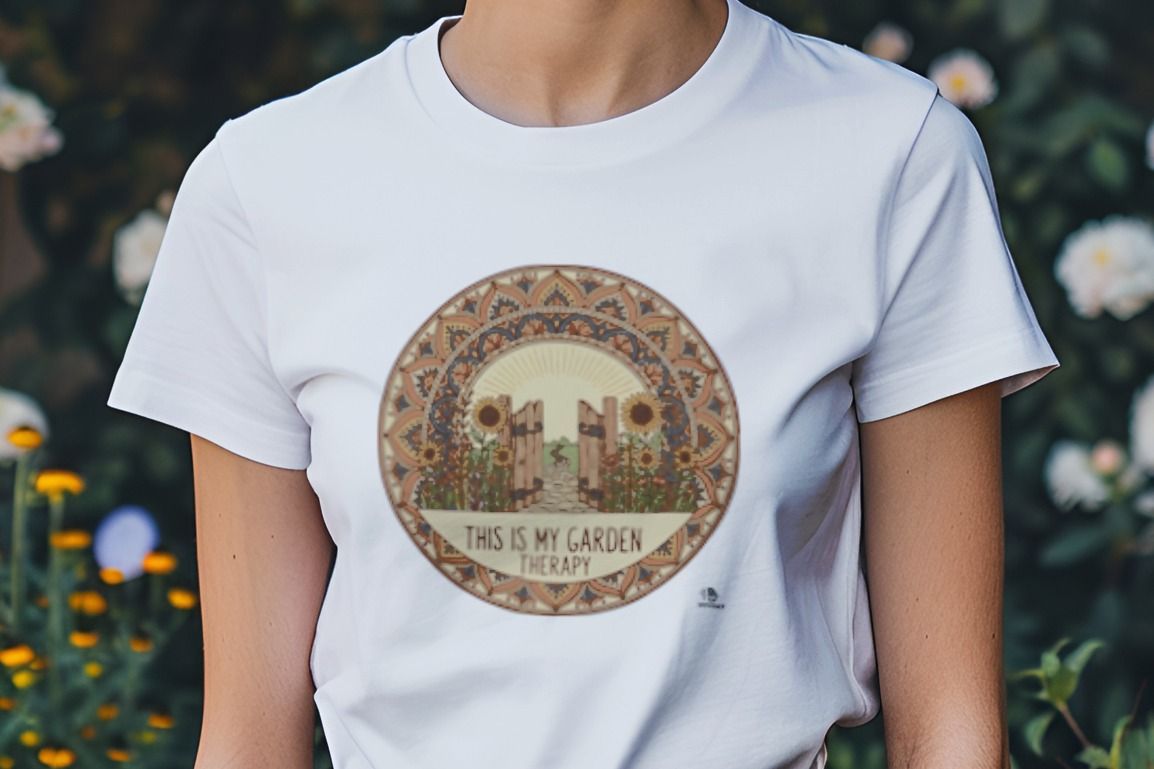 THIS IS MY GARDEN THERAPY | Relaxing Gardening T-Shirt