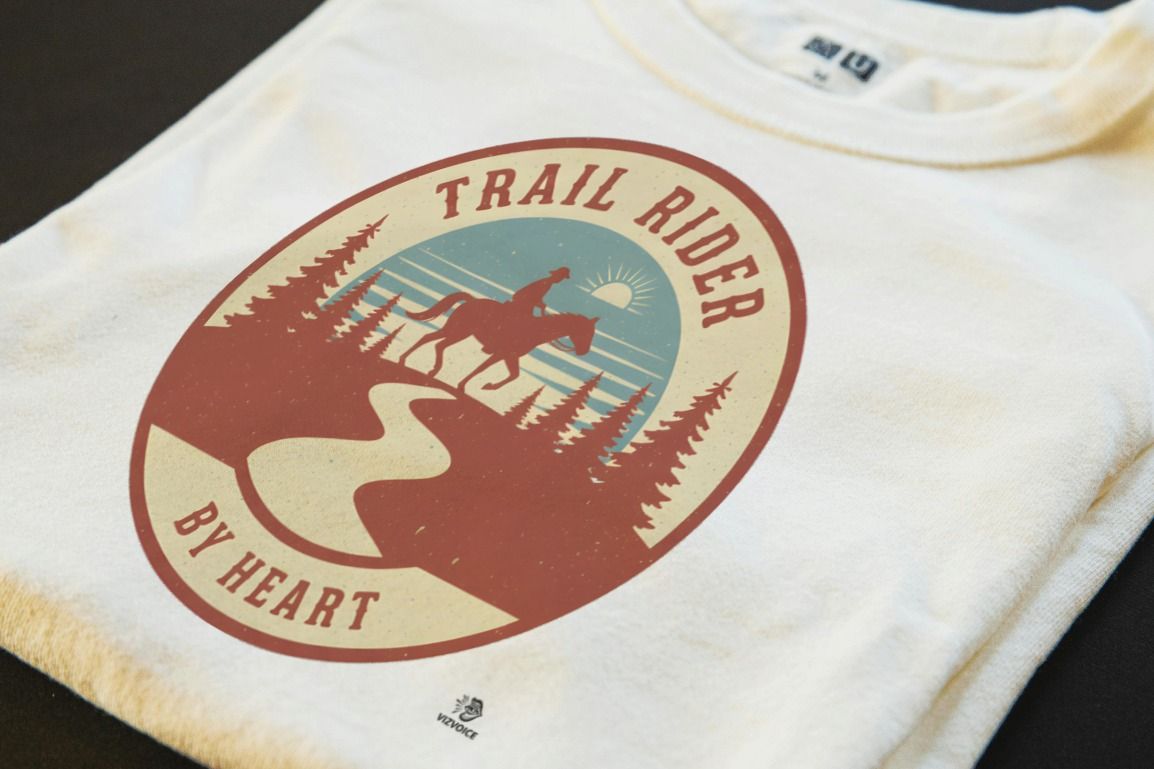 TRAIL RIDER BY HEART | Equestrian Adventure T-Shirt