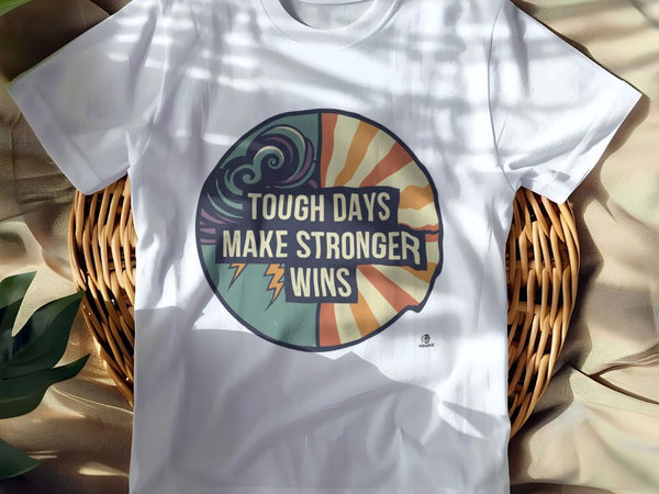 TOUGH DAYS MAKE STRONGER WINS | Motivational T-Shirt