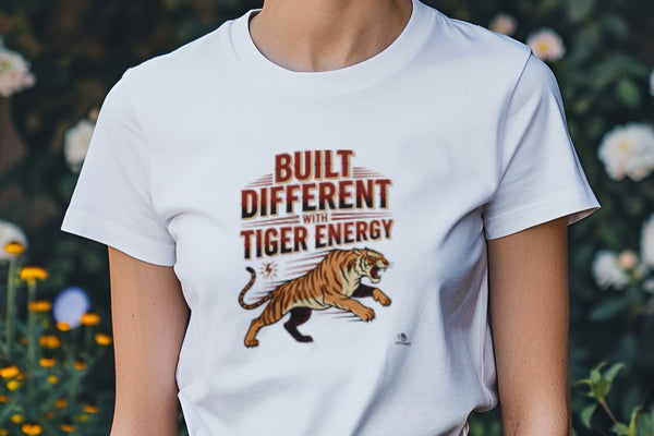 BUILT DIFFERENT WITH TIGER ENERGY | Wild Animal T-Shirt