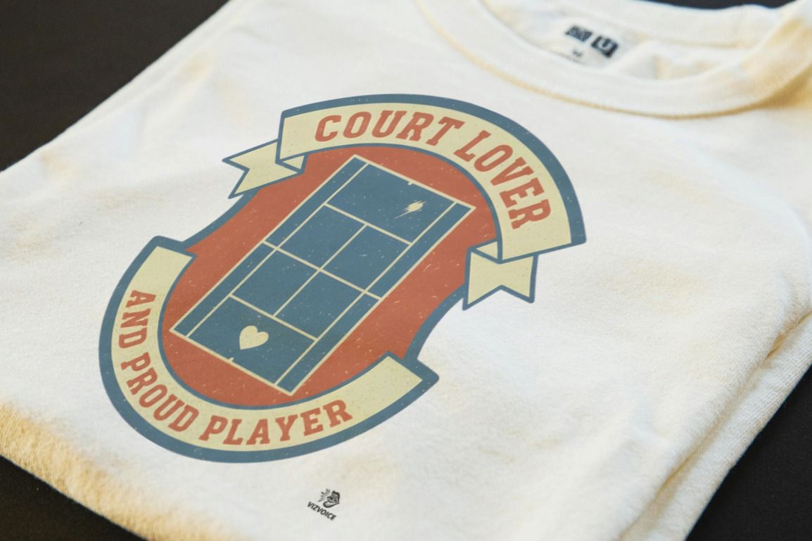 COURT LOVER AND PROUD PLAYER | Fun Tennis T-Shirt