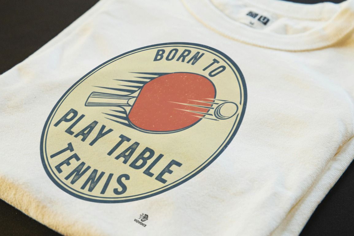 BORN TO PLAY TABLE TENNIS | Funny Table Tennis T-Shirt