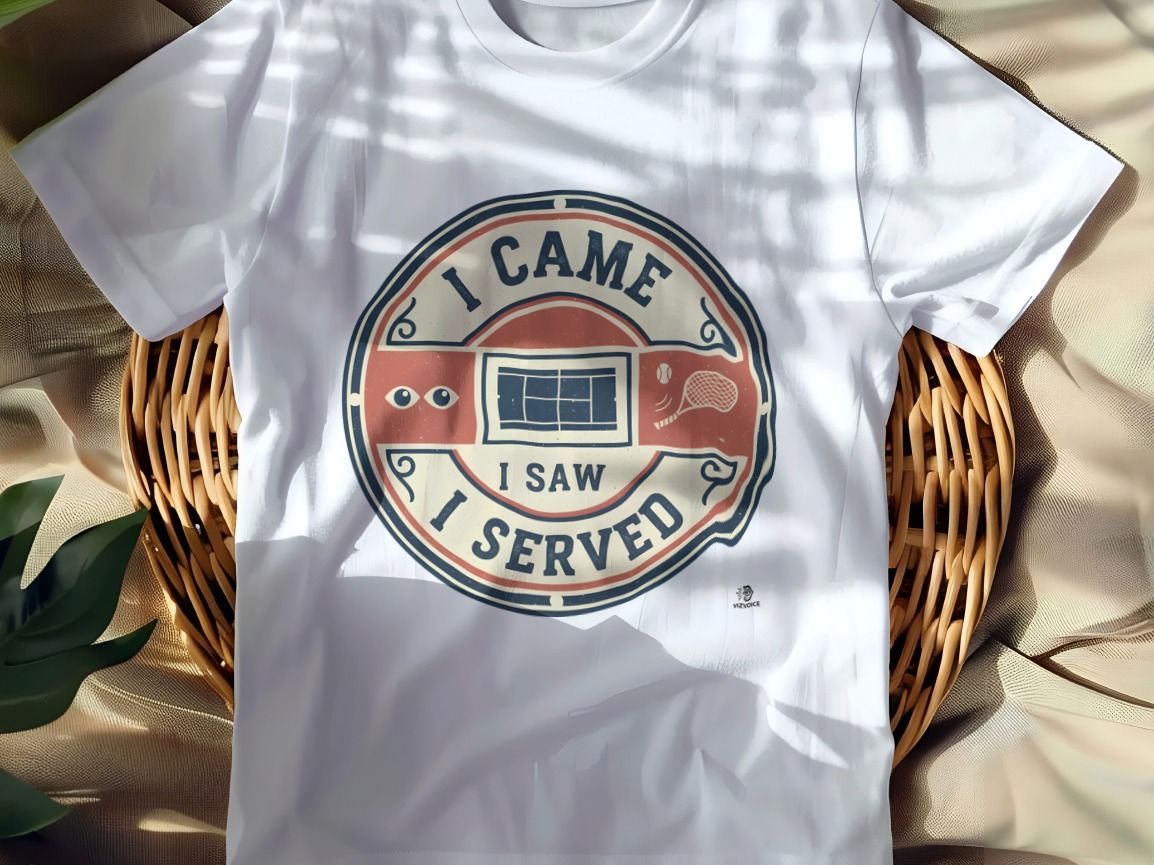 I CAME I SAW I SERVED | Funny Tennis T-Shirt