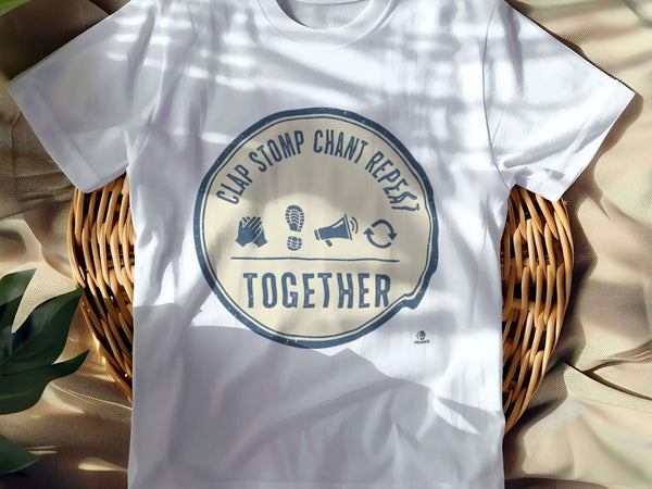 CLAP STOMP CHANT REPEAT TOGETHER | Cheerleading T-Shirt