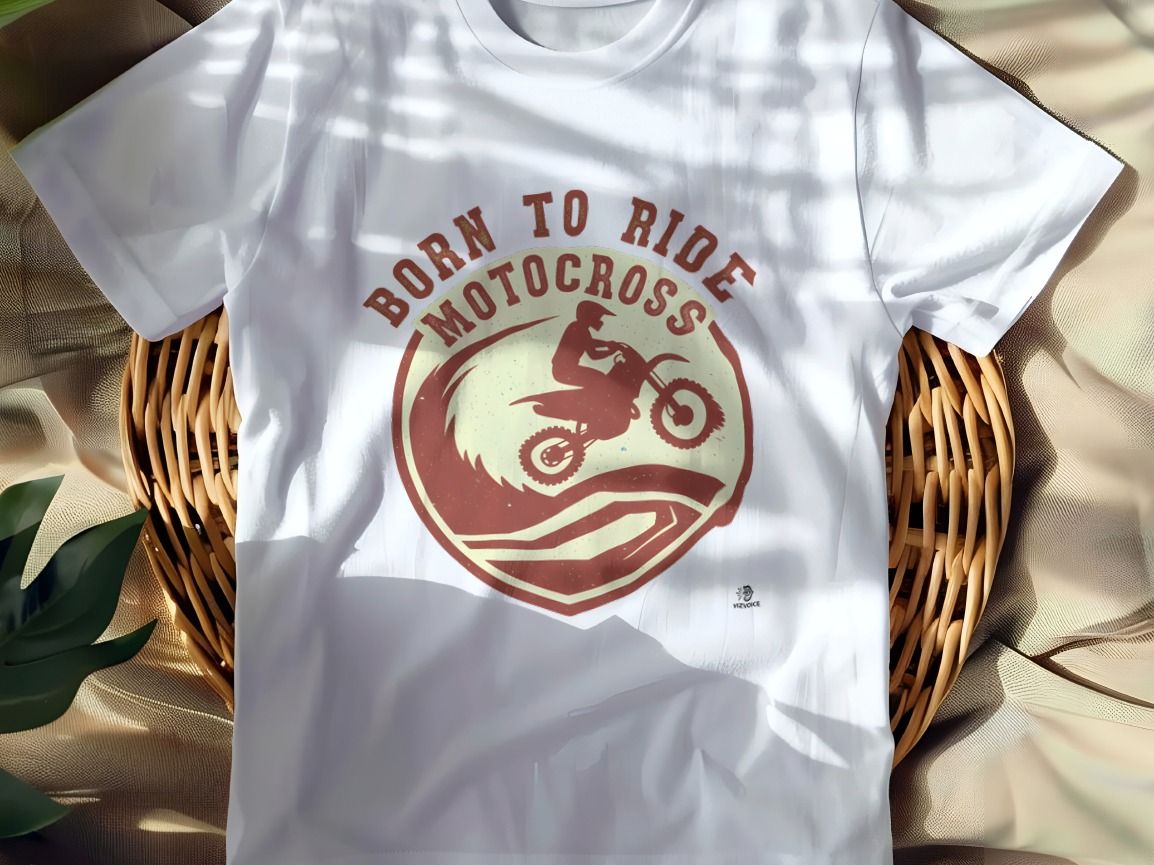 BORN TO RIDE MOTOCROSS | Fun Motocross T-Shirt