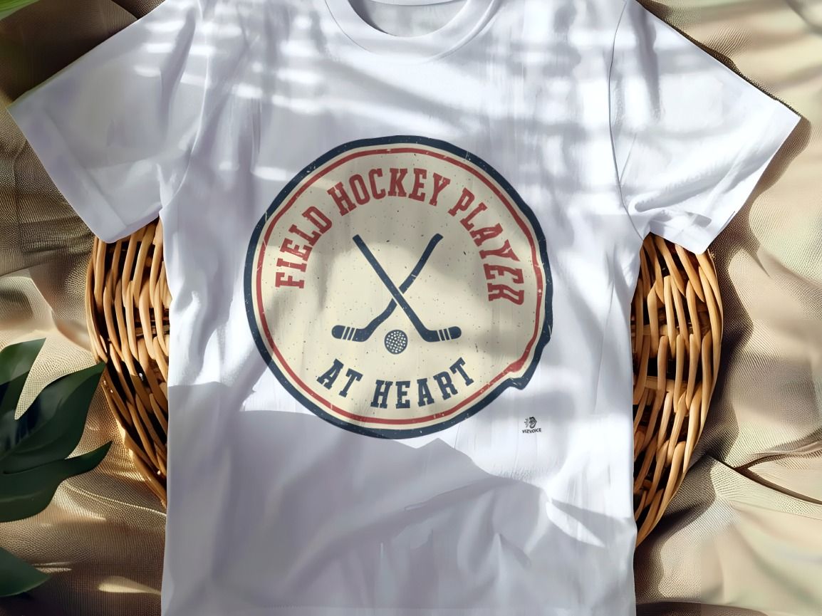 FIELD HOCKEY PLAYER AT HEART | Fun Field Hockey T-shirt