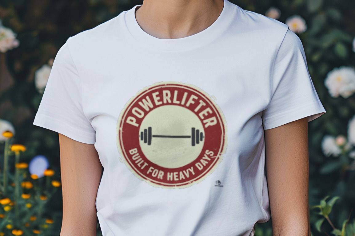 POWERLIFTER BUILT FOR HEAVY DAYS | Durable Powerlifting T-Shirt