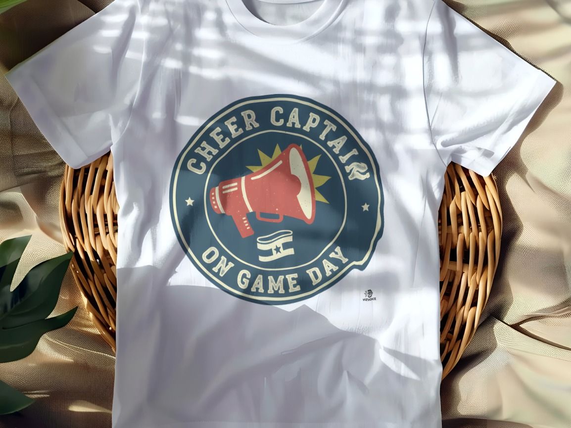 CHEER CAPTAIN ON GAME DAY | Cheerleading T-Shirt for Fans