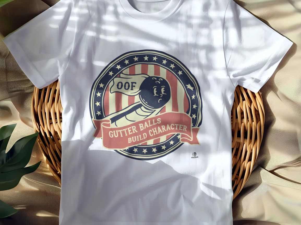 GUTTER BALLS BUILD CHARACTER | Funny Bowling T-Shirt