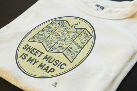 SHEET MUSIC IS MY MAP | Fun Piano Lover T-shirt