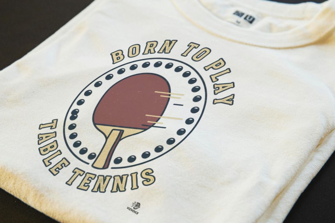 BORN TO PLAY TABLE TENNIS | Fun Table Tennis T-Shirt