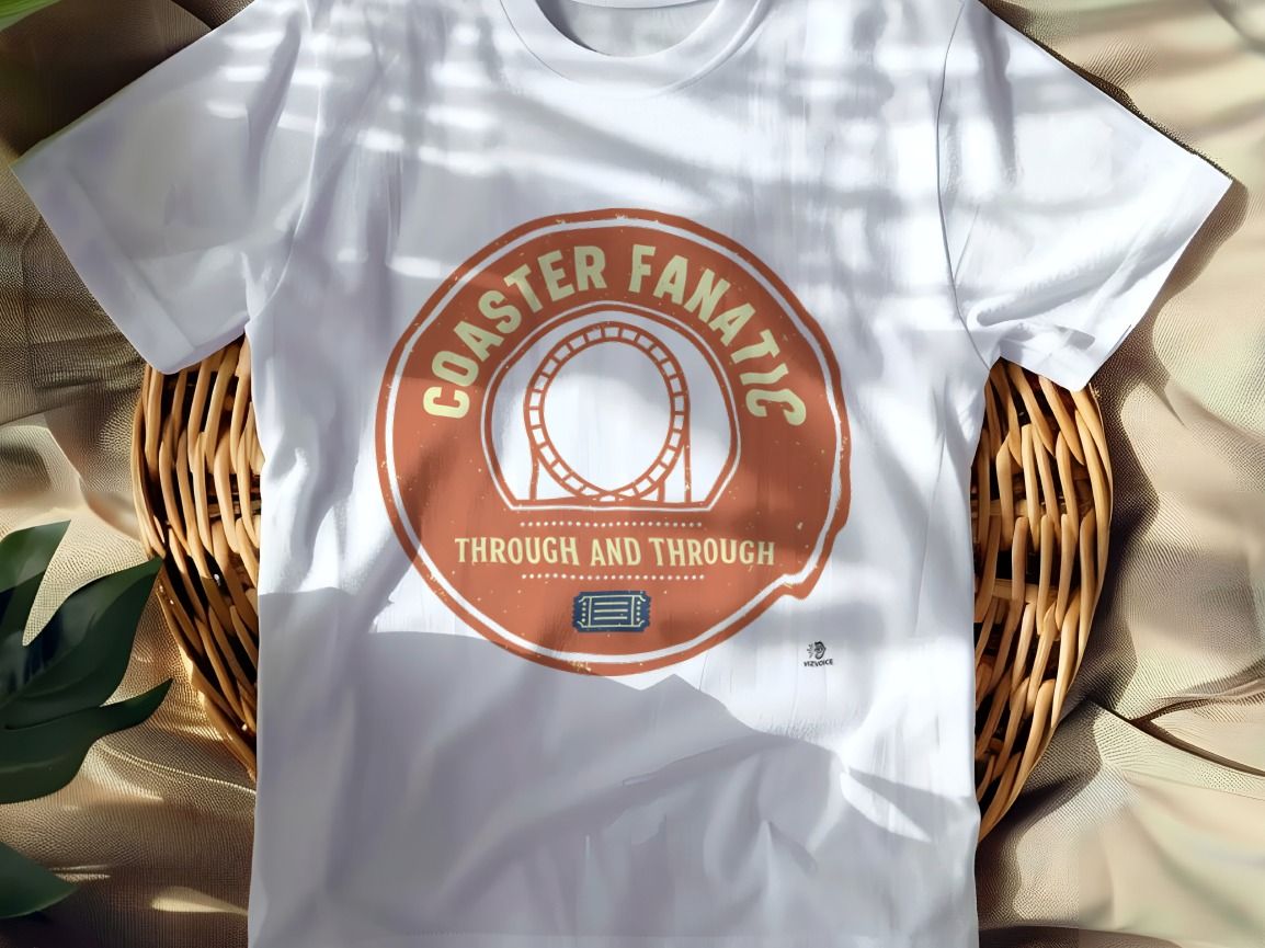 COASTER FANATIC THROUGH AND THROUGH | Fun T-shirt for Theme Parks