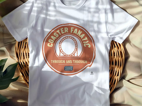 COASTER FANATIC THROUGH AND THROUGH | Fun T-shirt for Theme Parks