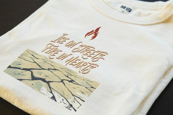 ICE ON STREETS FIRE IN HEARTS | Scandinavian Seasonal T-Shirt