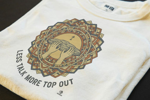 LESS TALK MORE TOP OUT | Funny Rock Climbing T-Shirt