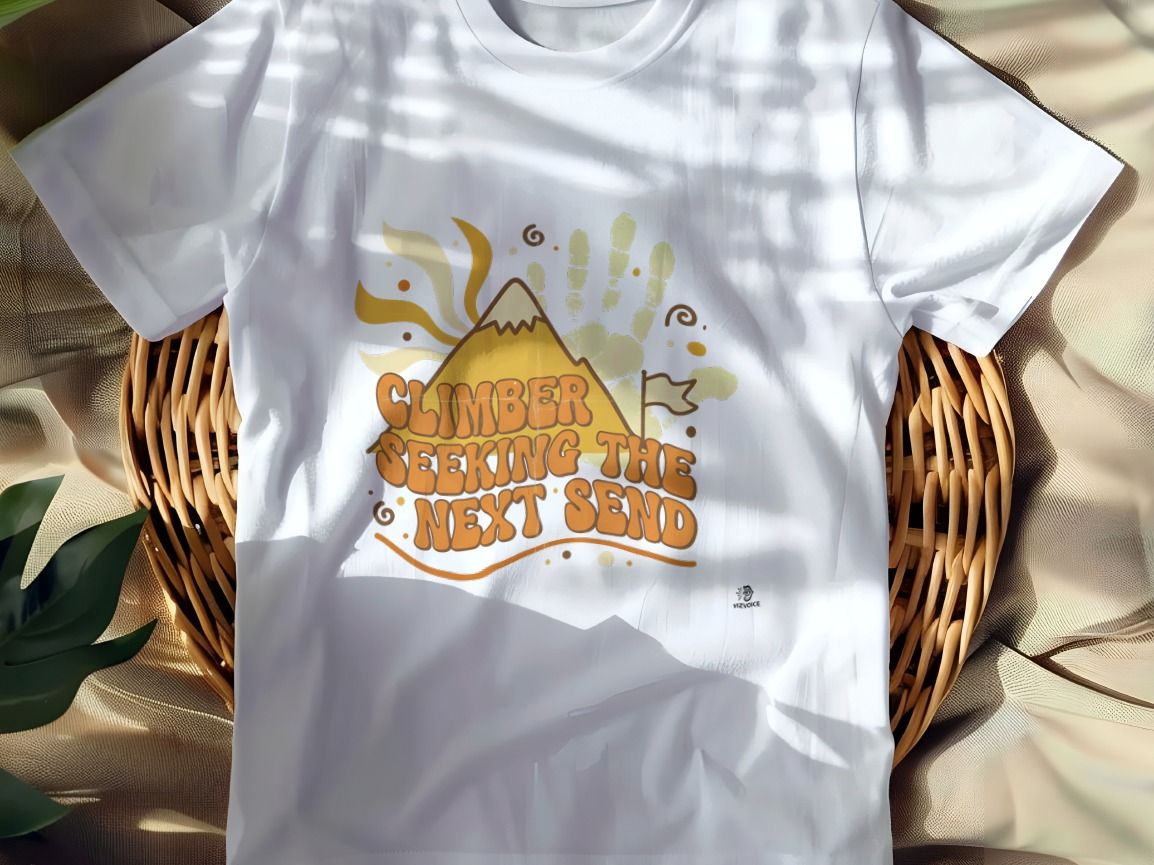 CLIMBER SEEKING THE NEXT SEND | Funny Rock Climbing T-Shirt