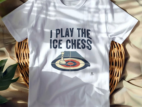 I PLAY THE ICE CHESS | Funny Curling T-shirt for Sports Lovers
