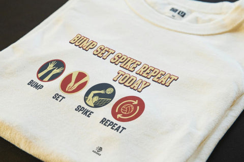 BUMP SET SPIKE REPEAT TODAY | Fun Volleyball T-Shirt