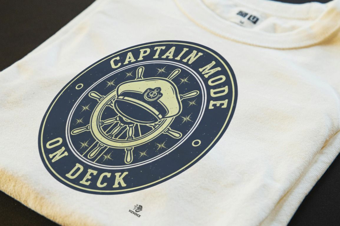 CAPTAIN MODE ON DECK | Fun Boating T-Shirt