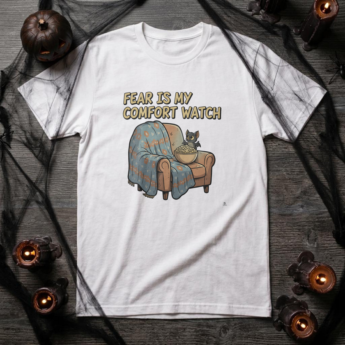 FEAR IS MY COMFORT WATCH | Spooktacular Horror Movie T-Shirt