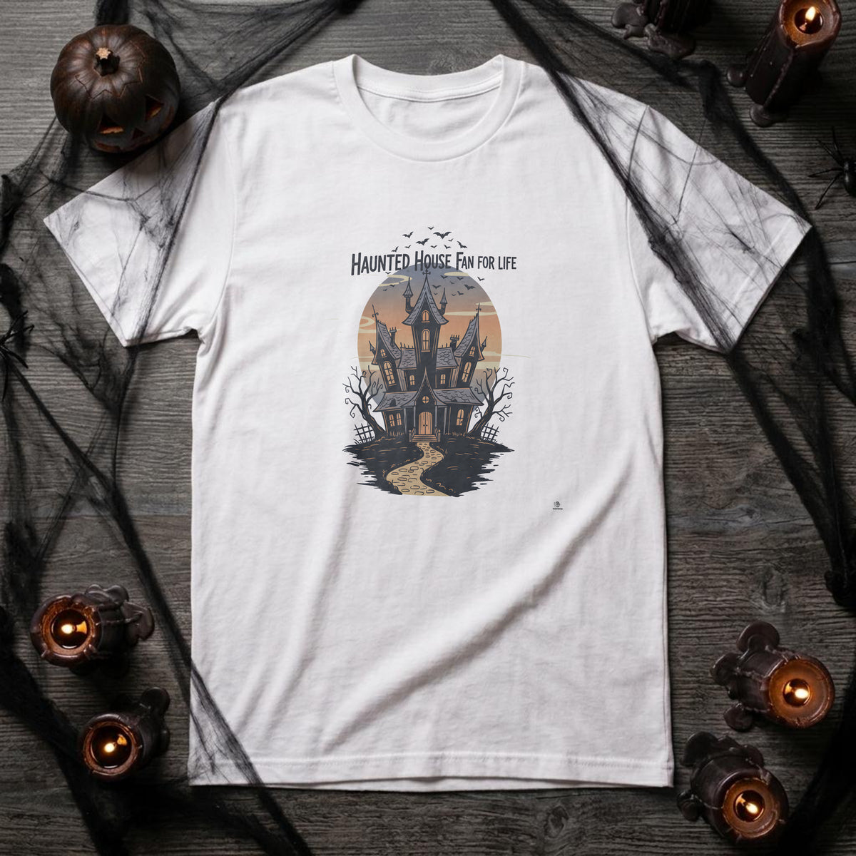HAUNTED HOUSE FAN FOR LIFE | Spooky Halloween T-Shirt