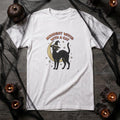 MIDNIGHT WITCH WITH A CAT | Spooky Cat Lover T-Shirt - Halloween