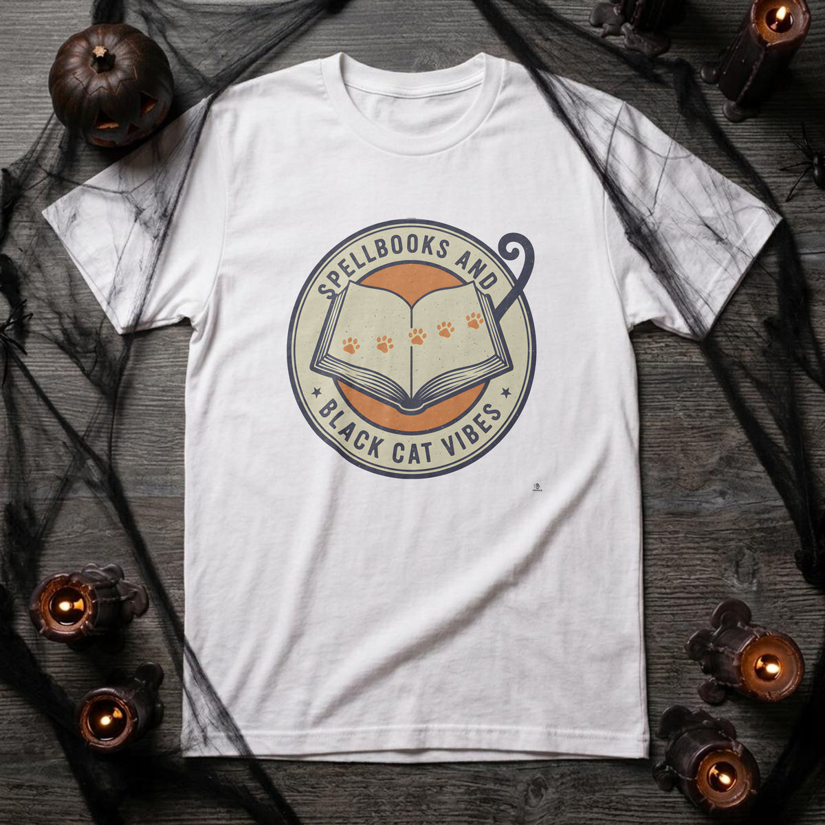 SPELLBOOKS AND BLACK CAT VIBES | Magical Cat Lover T-Shirt
