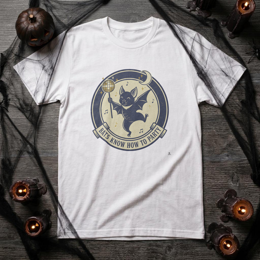 BATS KNOW HOW TO PARTY | Spooky Season T-shirt