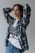 CALM CLASSROOM STARTS WITH COFFEE | Funny Teacher T-Shirt - lifestyle