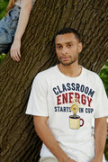 CLASSROOM ENERGY STARTS IN CUP | Funny Teacher T-shirt - lifestyle