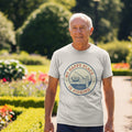 MY HAPPY PLACE IS FISHING | Humorous Fishing Grandpa T-Shirt - lifestyle