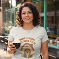 HOME IS WHERE SHEPHERD WAITS | Funny Dog Owner T-shirt - lifestyle