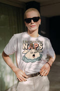 I AM RUNNING ON NAPS | Funny Mom Life T-Shirt - lifestyle