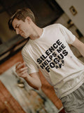 SILENCE HELPS ME FOCUS | Funny Late Night Gaming T-Shirt - lifestyle