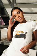 MY BLACK CAT MAKES ME SMILE | Fun T-Shirt for Cat Lovers - lifestyle