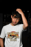 BEST DAYS START WITH WAGS | Funny Dog Dad T-shirt - lifestyle